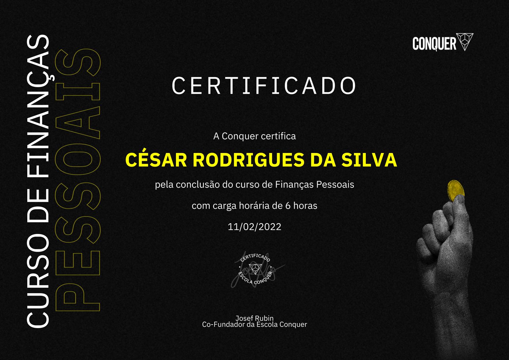 Certificado de Finanças Pessoais